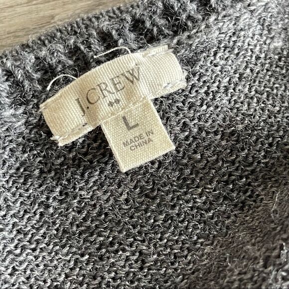 JCrew Women's L Alpaca & Wool Cardigan w/ Jewel Buttons - Picture 7 of 13